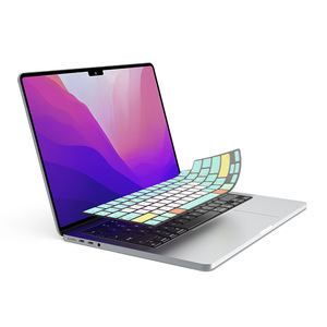 Máy tính xách tay Silicone bàn phím phim cho <span class=keywords><strong>Apple</strong></span> pro14/16inch M4 không khí 13inch M2 bao gồm cho <span class=keywords><strong>Macbook</strong></span> Bàn phím OS phím tắt 14/16inch Pro - Product Image 3