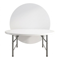 Table pliante moderne en HDPE robuste de 4/5/6 pieds, table de banquet portable en plastique pour la maison, les événements extérieurs et les mariages