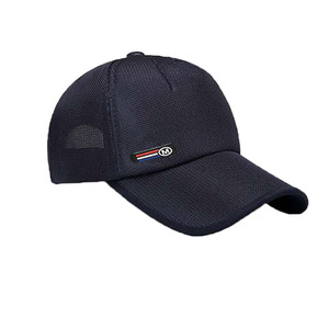 Gorra de béisbol de malla azul marino, transpirable, con protección solar, para exteriores, para hombres y mujeres - Product Image 1