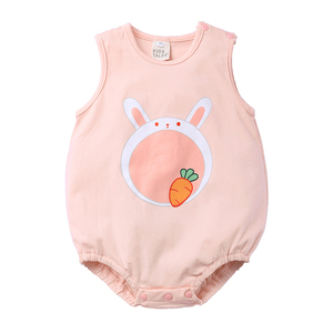 Tutine Senza Maniche Carine Unisex per Neonati <span class=keywords><strong>in</strong></span> <span class=keywords><strong>Maglia</strong></span> Stampata <span class=keywords><strong>di</strong></span> <span class=keywords><strong>Cotone</strong></span> 0-12 Mesi Abbigliamento Estivo per Neonati 2026 - Product Image 6