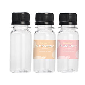 Botellas de Plástico PET de 60 ml para Chupitos de Zumo con Tapa a Prueba de Manipulaciones, Mini Dispensadores de Plástico de Grado Alimenticio para Degustación de Zumos - Product Image 4