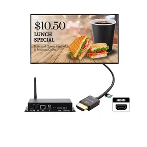 Indoor-Bildschirm Werbung Restaurant Fast-Food-Menü-Software Digital Signage Media Player