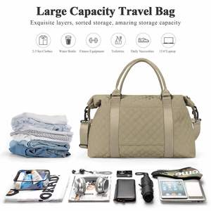 Puffy Travel Duffle <b>Bag</b> for Women Weekender <b>Overnight</b> <b>Bag</b> with Gym with Wet Pocket for Labor and Delivery - Product Image 5