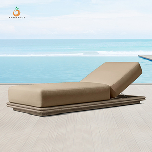 Nuevos muebles superventas al aire libre estilo conciso cama <span class=keywords><strong>de</strong></span> teca para dormir al aire libre Sunshine Beach piscina cama tumbada - Product Image 2