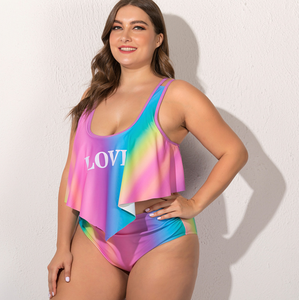 PASUXI Vente en gros <span class=keywords><strong>de</strong></span> maillots <span class=keywords><strong>de</strong></span> <span class=keywords><strong>bain</strong></span> sexy <span class=keywords><strong>grande</strong></span> <span class=keywords><strong>taille</strong></span>, ensemble bikini <span class=keywords><strong>taille</strong></span> haute imprimé, <span class=keywords><strong>maillot</strong></span> <span class=keywords><strong>de</strong></span> <span class=keywords><strong>bain</strong></span> deux pièces tendance pour femmes - Product Image 2