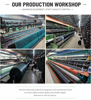 Onverslaanbaar donkergroen HDPE warp gebreid UV-bestendig 30%-90% schaduwpercentage landbouwkas gewasbescherming schaduwnet doek