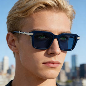 Gafas de Sol Polarizadas para Hombre ZS-98086P, Montura Negra de PC, UV400, Antideslumbrantes, Cuadradas, para Conducir - Product Image 1