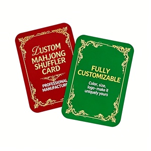 Mélangeur de tuiles de mahjong personnalisé, couleur bleu paon, en plastique, avec <span class=keywords><strong>règles</strong></span> <span class=keywords><strong>et</strong></span> conseils imprimés sur 2 faces - Product Image 6