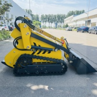 Vente directe usine Chine : Chargeurs frontaux compacts sur roues ou sur chenilles, mini-chargeuses compactes à direction par déplacement