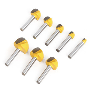 Fraise à rainurer à deux dents à bout rond de 6 mm, 1 pièce, pour le travail du bois, personnalisable, compatible ODM et OEM - Product Image 1