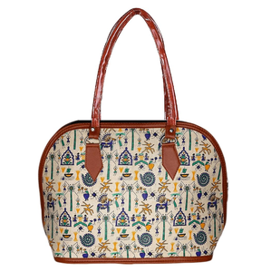 Bolso bandolera bohemio de fieltro a rayas con logotipo personalizado, bolso de hombro a la moda para primavera y verano, estilo informal - Product Image 2