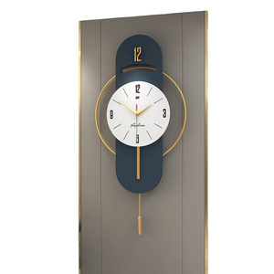 Creative Home Decorative Nordic Iron 3D Traditional <b>Design</b> Abstract Quartz Needle <b>Wall</b> <b>Clock</b> with Radio for Living Room Office - Product Image 1