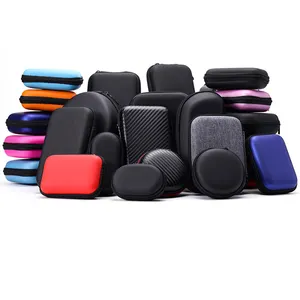 사용자 정의 EVA 케이스 모든 크기 야외 여행 전원 은행 USB 케이블 보관 가방 충격 방지 이어폰 드라이브 디스크 보호 지퍼 가방
