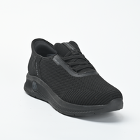 Chaussures de course en maille respirantes pour hommes, décontractées, à lacets, couleur unie, printemps-été, vente en gros directe