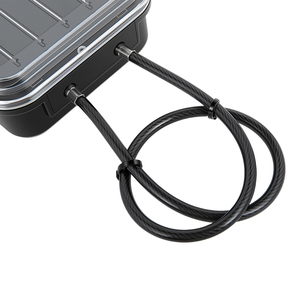 Portable Safe Combination <strong>Lock</strong> <strong>Box</strong> Mini Beach Travel Safe Waterproof Small Lockable Boxs <strong>with</strong> Removable Wire Rope - Product Image 2