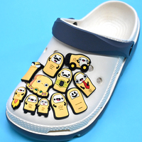 Breloques de sabot en PVC mignonnes de dessin animé, décorations souples personnalisées en PVC et EVA pour chaussures de plage, fruits et légumes