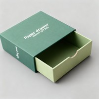 Boîtes d'emballage en papier personnalisées avec logo, en gros, boîte à tiroir, recyclable, pour ensembles de bijoux, avec poignée en ruban, pour les petites entreprises