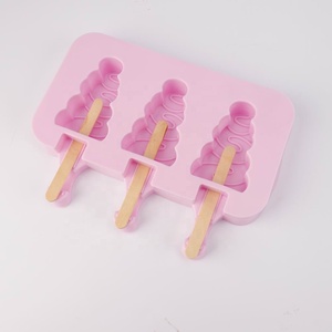 Herramientas de cocina rosa palo de madera de forma de árbol leche bebida nevera reutilizable wafer <span class=keywords><strong>ice</strong></span> <span class=keywords><strong>cream</strong></span> molde - Product Image 5