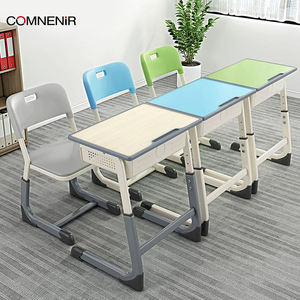 आधुनिक ऊंचाई समायोज्य एकल प्लास्टिक स्कूल डेस्क और चेयर फर्निचर स्कूल के छात्र डेस्क - Product Image 4