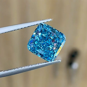 <span class=keywords><strong>Diamant</strong></span> bleu de laboratoire taille coussin 1 carat, certifié IGI, diamants synthétiques pour la fabrication de bijoux - Product Image 1