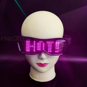 Gafas LED Recargables con Mensajes Personalizables por Aplicación para Diwali, Ramadán, Graduación, San Valentín, Acción <span class=keywords><strong>de</strong></span> <span class=keywords><strong>Gracias</strong></span> - Product Image 4