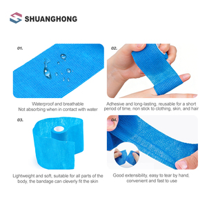 Bandages <span class=keywords><strong>auto</strong></span>-adhésifs personnalisés avec logo, bandages cohésifs, bandages pour chaussettes, bandages élastiques de sport, bandages de couleur unie - Product Image 2
