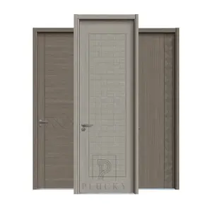 Latest new material competitive price interior solid core wooden door