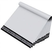 Sacs de protection antichoc jetables en polyéthylène noir et blanc, légers, 10x12 pouces, épaisseur 120 microns, imprimés en sérigraphie pour vêtements