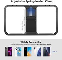 Kit de stabilisation vidéo universel pour téléphone NEEWER, cage de téléphone portable en aluminium avec poignées en silicone, stabilisateur vidéo pour vlog