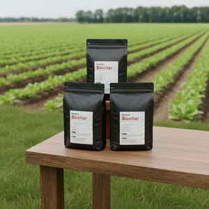 La biochar orgánica mejora la fertilidad del suelo, aumenta la retención de agua y favorece un mejor crecimiento de las plantas de forma natural. - Product Image 5