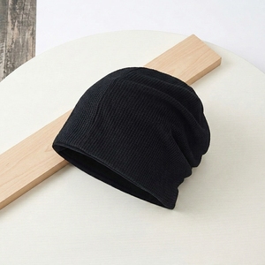 Bonnet en coton unisexe de haute qualité, style gaufré, multicolore, tricoté, coupe ample, avec broderie personnalisée ou logo imprimé - Product Image 1