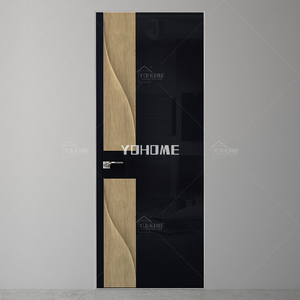 <span class=keywords><strong>Puertas</strong></span> Interiores Europeas de <span class=keywords><strong>Formica</strong></span> MDF, Puerta Interior de Madera Maciza de 8 Pies con Núcleo Sólido, Diseño Moderno para Dormitorios - Product Image 6