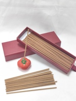 Logo personnalisé Encens Japonais Sans Bambou Sans Fumée Oud Bois De Santal Encens Gingembre Fraise Bois Graine Carton Religieux