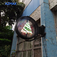 Ventilador Holográfico LED 3D Portátil OEM de Dos Aspas y 50 cm, Proyector para Uso en Interiores y Exteriores en Restaurantes y Cafeterías