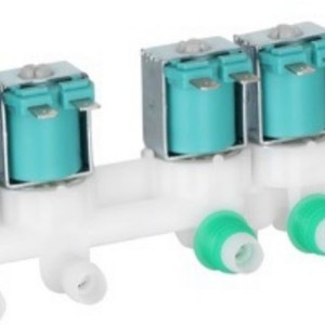 Vanne d'entrée d'eau Samsung DC97-15459G 110V électrique en plastique, installation facile pour machines à laver - Product Image 1