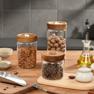 Barattolo in <span class=keywords><strong>Vetro</strong></span> per Conservazione Alimenti con Valvola <span class=keywords><strong>di</strong></span> Rilascio dell'Aria, Certificato per la Sicurezza, Sigillato <span class=keywords><strong>Sottovuoto</strong></span> - Product Image 4