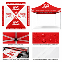 Gazebo Bâche de remplacement anti-soleil anti-pluie pour sports d'extérieur Accessoires de camping 10x10 10x20 Couverture supérieure pliante