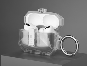 Pour <span class=keywords><strong>Airpods</strong></span> <span class=keywords><strong>Pro</strong></span> 3 Nouvel étui de protection en TPU anti-chute avec couvercle à ressort automatique pour casque - Product Image 6