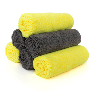 Serviette en microfibre 350gsm 400gsm 40x40, chiffon de nettoyage en gros, serviette de lavage de voiture, pack de 36 pièces, serviette de nettoyage de voiture en microfibre personnalisée - Product Image 1