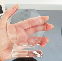 Trophée en cristal octogonal vierge, vente en gros d'usine, impression UV personnalisée, gravure laser, plaque en verre pour cadeau souvenir