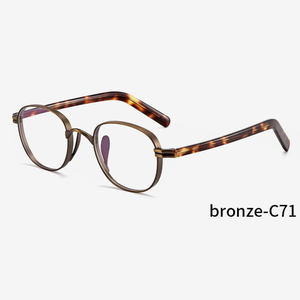 Nhà máy trực tiếp thanh lịch cổ điển kính quang học khung handmade Nâu Kính Đọc Sách bảo vệ máy tính thiết kế khái niệm - Product Image 3