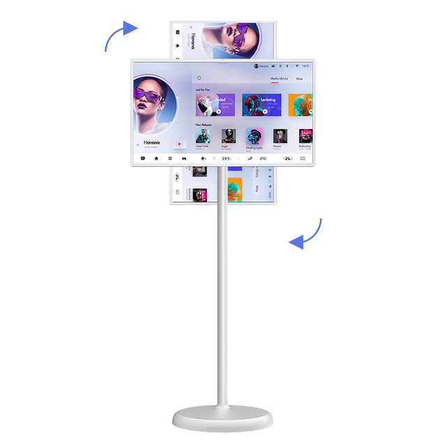 21.5/24/27 Inch Touch Screen Portable TV Rotation Monitor 8-core CPU Android Built-in Battery Camera Smart Mobile TV