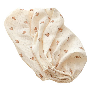 Sábana Infantil con Diseño <span class=keywords><strong>de</strong></span> Paneles, Cubrecama para las Cuatro Estaciones, para Recién Nacidos, 100% Algodón Tipo Gasa, Cubre Colchón para Bebé - Product Image 5