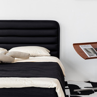 Antnovelty Dernier lit double moderne à usage domestique Lit double en cuir de luxe