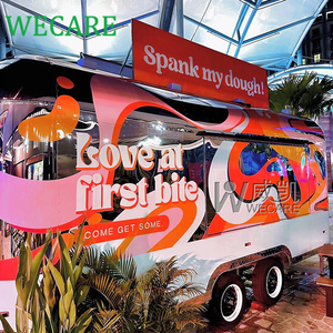 <span class=keywords><strong>WECARE</strong></span> Entièrement Équipé Fast Food Restaurant Remorque Nouvelle Cuisine Mobile pour Crème Glacée Café Pizza avec Tout le Matériel de Cuisine - Product Image 1