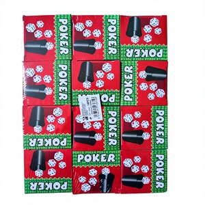 MNJ Poker Dice Set 12Pcs Plastic Red Box Durable Classic Game Dice for Adults - Product Image 1
