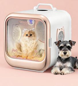 Cabine de séchage pour animaux de compagnie 63L de luxe, moderne et élégante, avec système d'air frais antibactérien et écologique pour chiens et chats, vente en gros OEM/ODM - Product Image 1