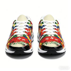 Baskets personnalisées style <span class=keywords><strong>TN</strong></span> à coussin d'air, imprimé puzzle drapeaux du monde, chaussures de course en maille, chaussures décontractées personnalisées pour hommes <span class=keywords><strong>et</strong></span> femmes - Product Image 3