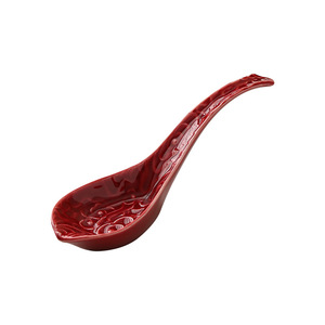 Cuchara de Sopa de Cerámica de Estilo Chino, Mango Largo, Apta para Alimentos, Reutilizable - Product Image 5