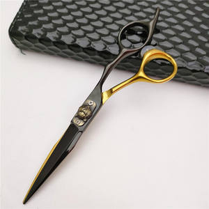 Tijeras para adelgazar el cabello Ke3 de 6 pulgadas, tijeras profesionales de acero inoxidable con punta roma y mango largo para cortar el cabello - Product Image 5